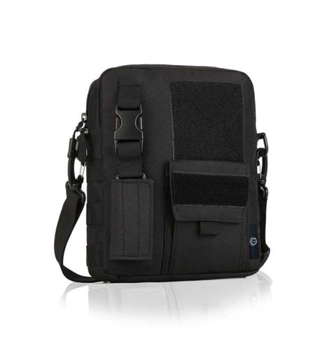Kross-bodi çanta No Brand, plaşlıq parça, qara, 25 sm — Bakı