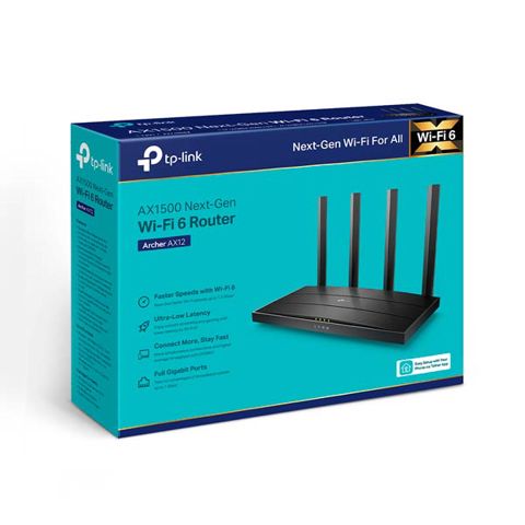 TP-Link Archer AX12 AX1500 WiFi 6 Router — Bakı