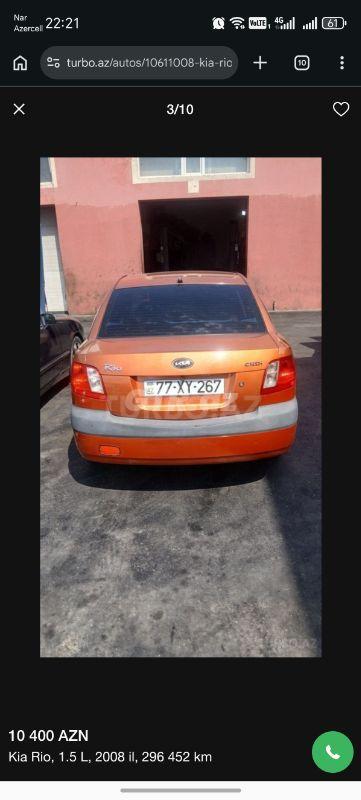 Kia Rio 1.5 L, 2008, 2 967 157 km — Avtomobillər, Ağsu (8)