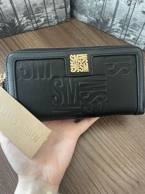 Steve Madden qadın pulqabısı – qara - Model: Steve Madden logolu, üst — Bakı