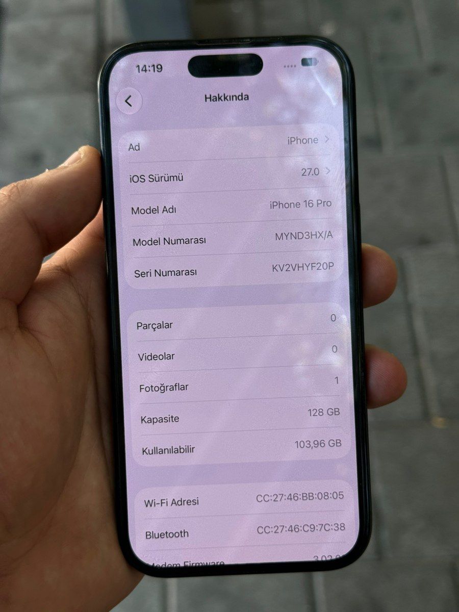 Apple iPhone 16 Pro Black Titanium 128GB/8GB — Smartfonlar, Bakı (4)