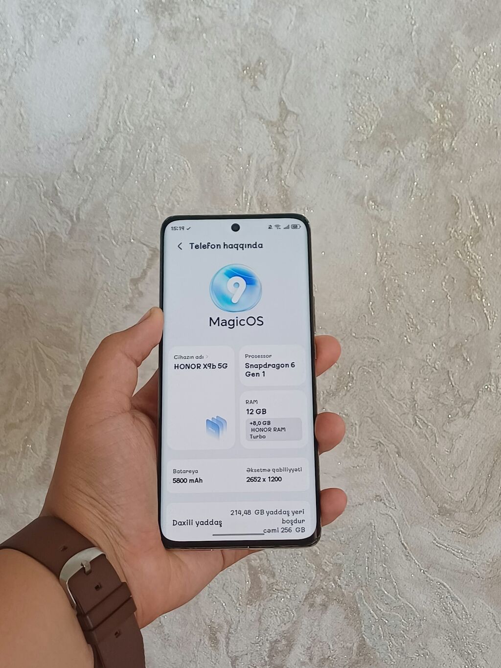Honor X9b, 256 GB, rəng - Narıncı, Zəmanət, Barmaq izi, Simsiz şarj — Honor, Bakı (4)