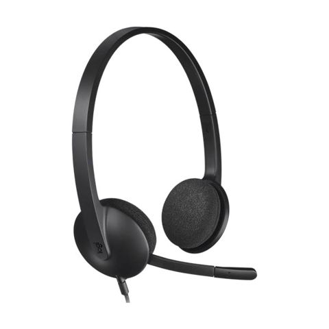Logitech H340 Corded USB Headset Black 981-000475 — Bakı