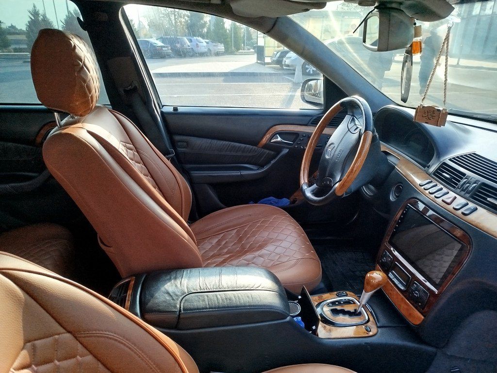 Mercedes S 430, 4.3 L, 2000 il, 400 700 km 77-FL-751 — Avtomobillər, Şəmkir (12)