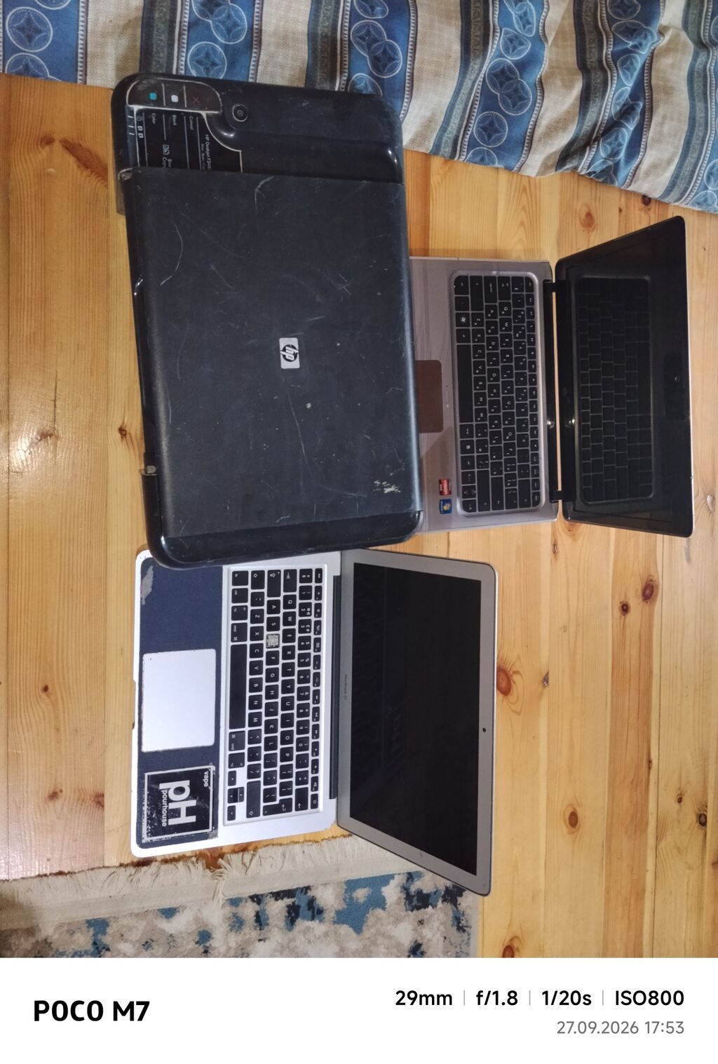 Salam gördüyünüz şekildekiler hamısı birlikdə satılır işlək olub — Apple Macbook, Digah (3)
