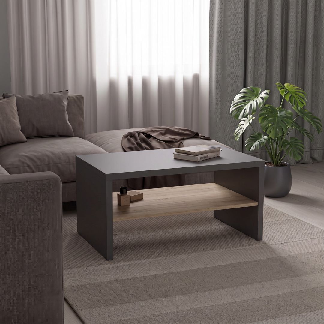 Jurnal masası, Ldsp, Antrasit/Sonoma, 100x60x50 sm — Jurnal masaları, Bakı
