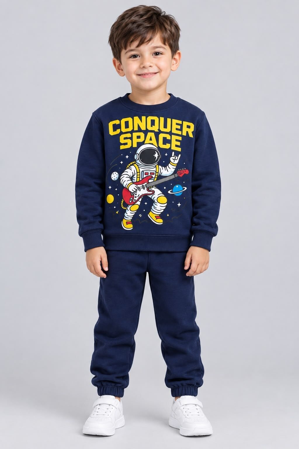 Uşaq üçün sweatshirt – “Conquer Space” temalı - Model: uzunqol — Uşaq geyimi, Bakı (3)