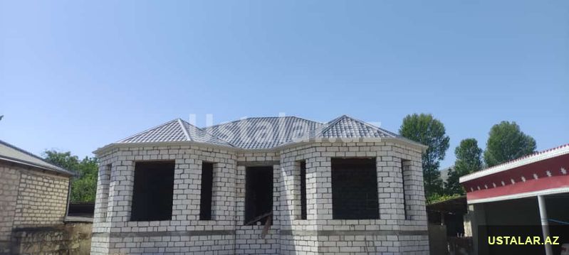 Dam örtüklərinin qurulması — Təmir və inşaat, Bakı (4)