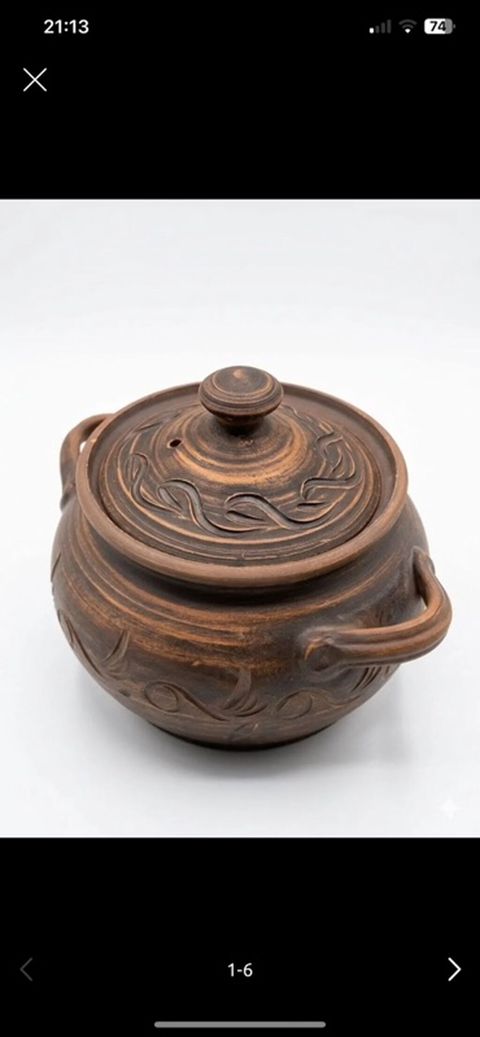 Qazan, rəng - Qəhvəyi, Keramika — Bakı