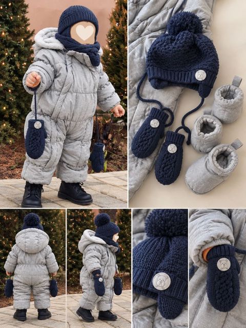 Uşaq üçün qış dəsti-Mothercare -yas 2-3 - İsti, qalın qış — Digah