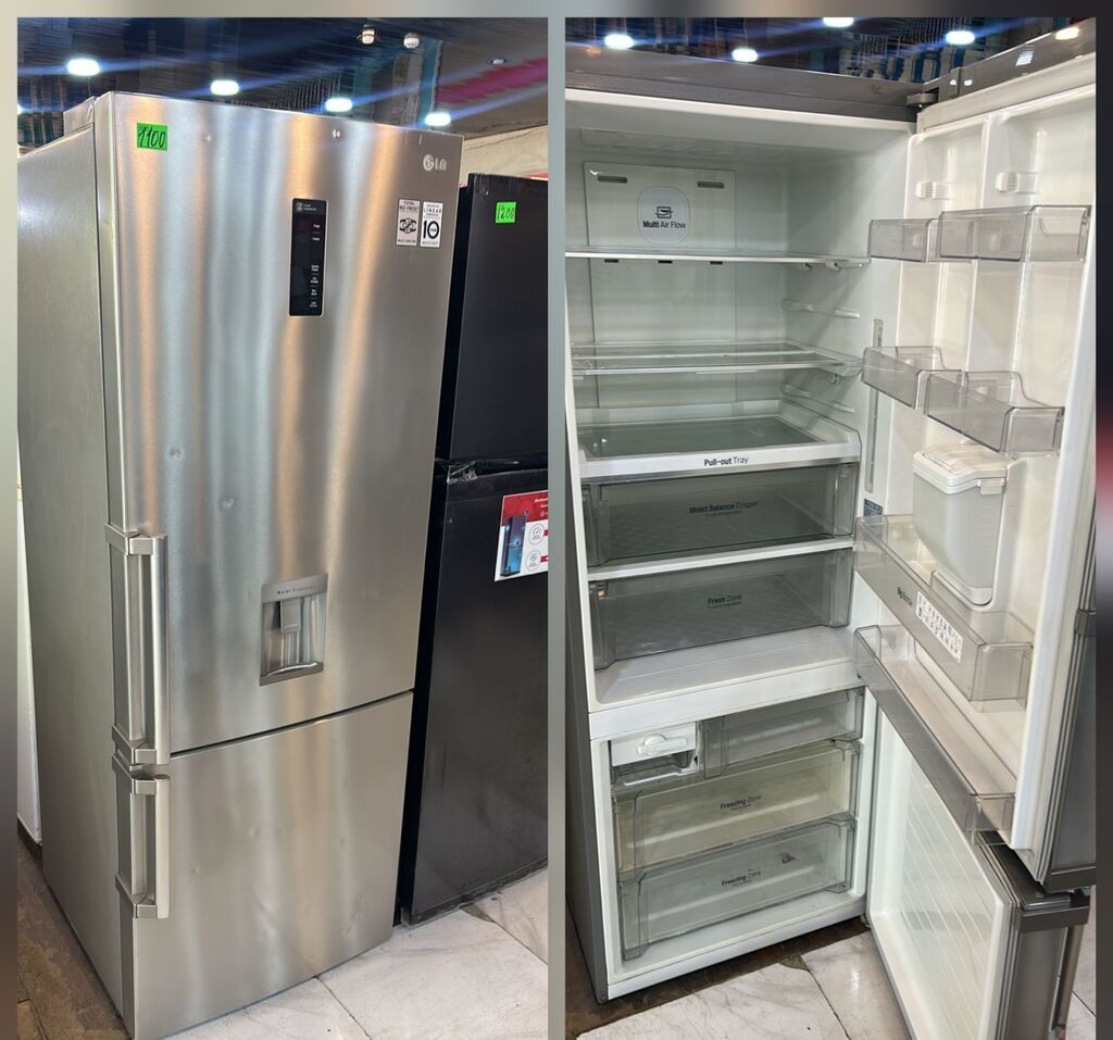 LG alt donduruculu, paslanmayan polad korpuslu No Frost soyuducu — Soyuducular, Digah