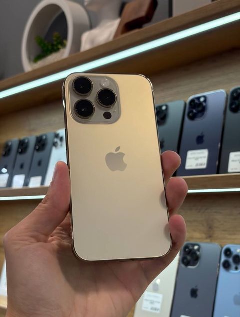IPhone 14 Pro, 128 GB, Matte Gold, Zəmanət, Face ID, Sənədlərlə — Digah