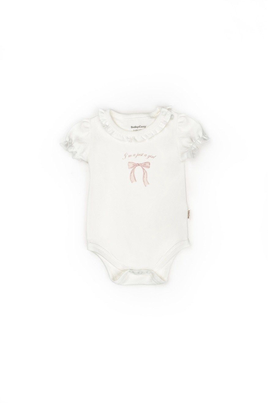 Qızlar üçün bodi dəsti BabyCosy CSY8138, ağ, pambıq, ölçü 18-24 ay — Mallar, Bakı (2)
