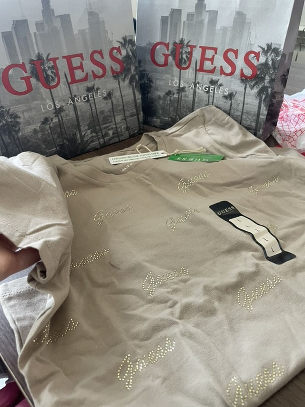 Guess qadın T-shirtləri - Brend: Guess Los Angeles - Material: üzvi — Futbolka və polo, Bakı (5)