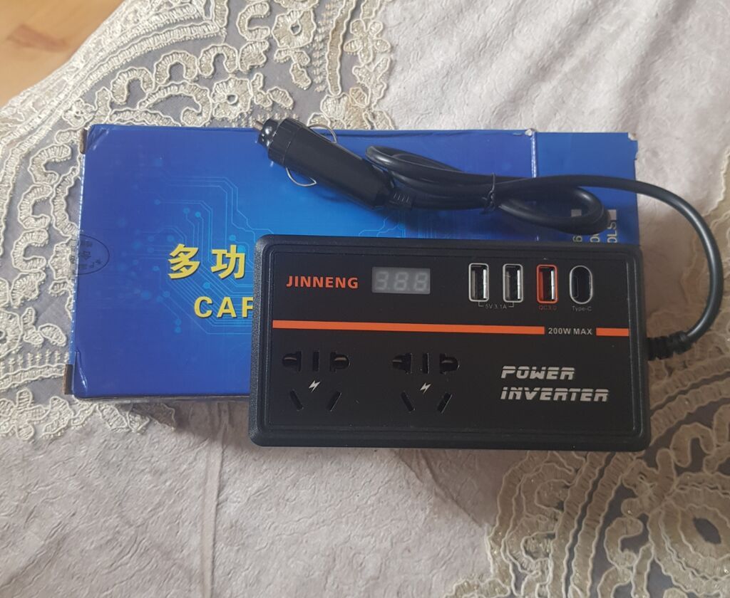 Jınneng Power Inverter – avtomobil üçün DC 12V AC çevirici — Avtomobil aləti, Gəncə (2)