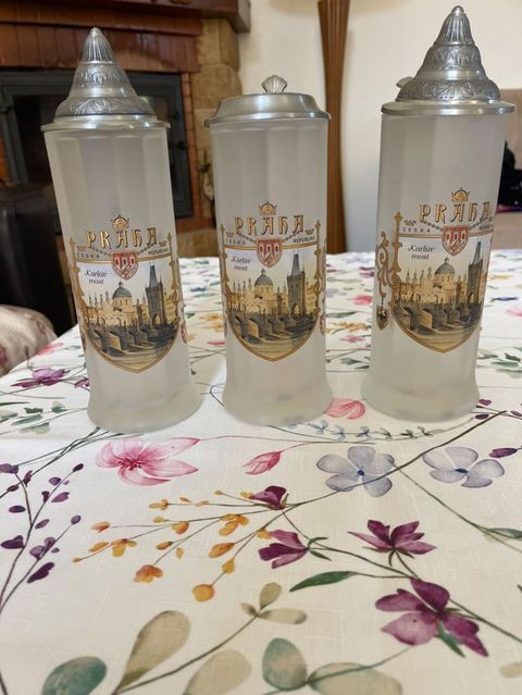 Fincanlar, rəng - Gümüşü, Şüşə, 500 ml, Çexiya — Digah