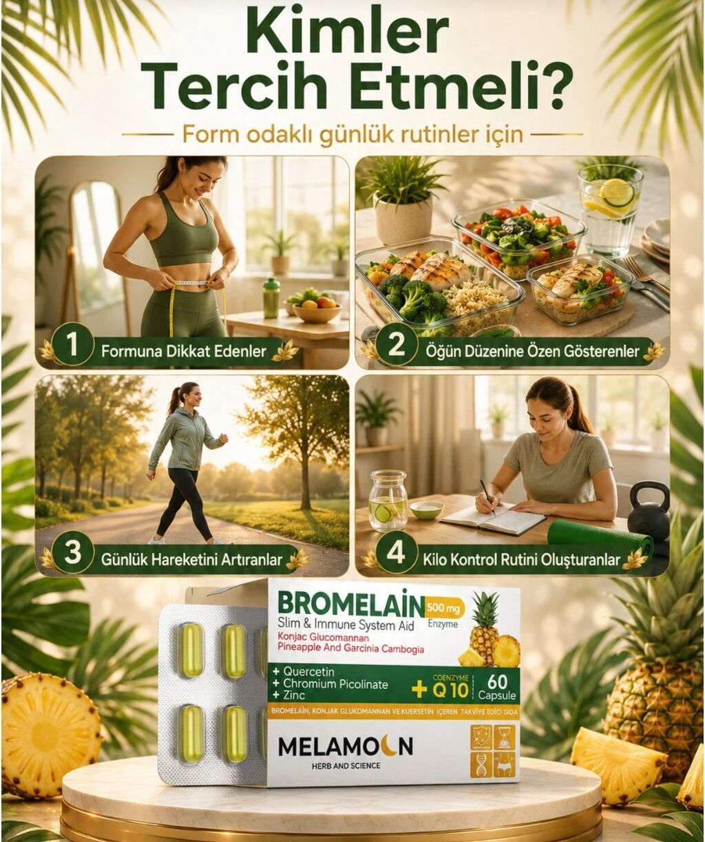 Melamoon Bromelain 500 mg – form yönümlü xüsusi formul Məhsul tipi — Vitaminlər və qida əlavələri, Bakı (3)