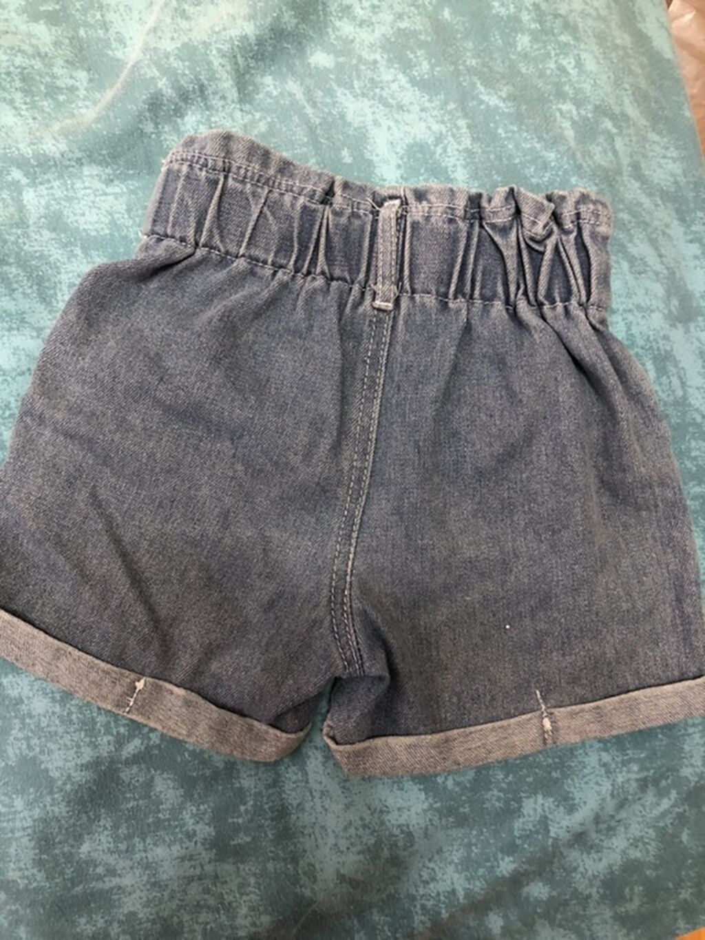 Uşaq üçün cins şort - Material: klassik mavi denim - Dizayn: ön — Uşaq geyimi, Bakı (2)