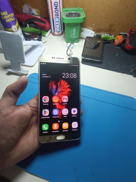 Samsung Galaxy Note 5, 32 GB, rəng - Qızılı, Barmaq izi — Sumqayıt