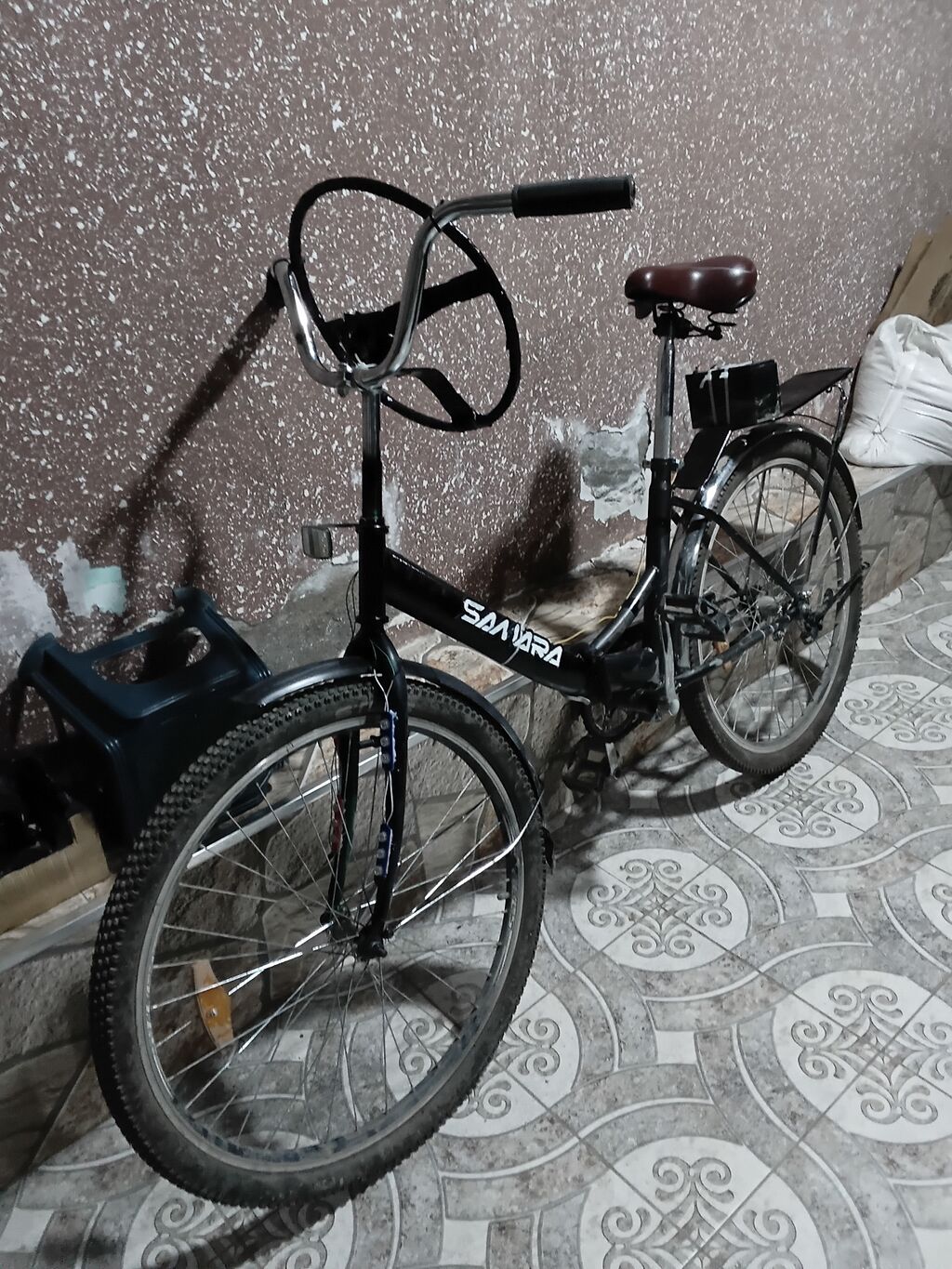 Samara şəhər velosipedi – xüsusi sükanlı, akkumulyatorlu işıqlı — Yol velosipedləri, Quba (3)