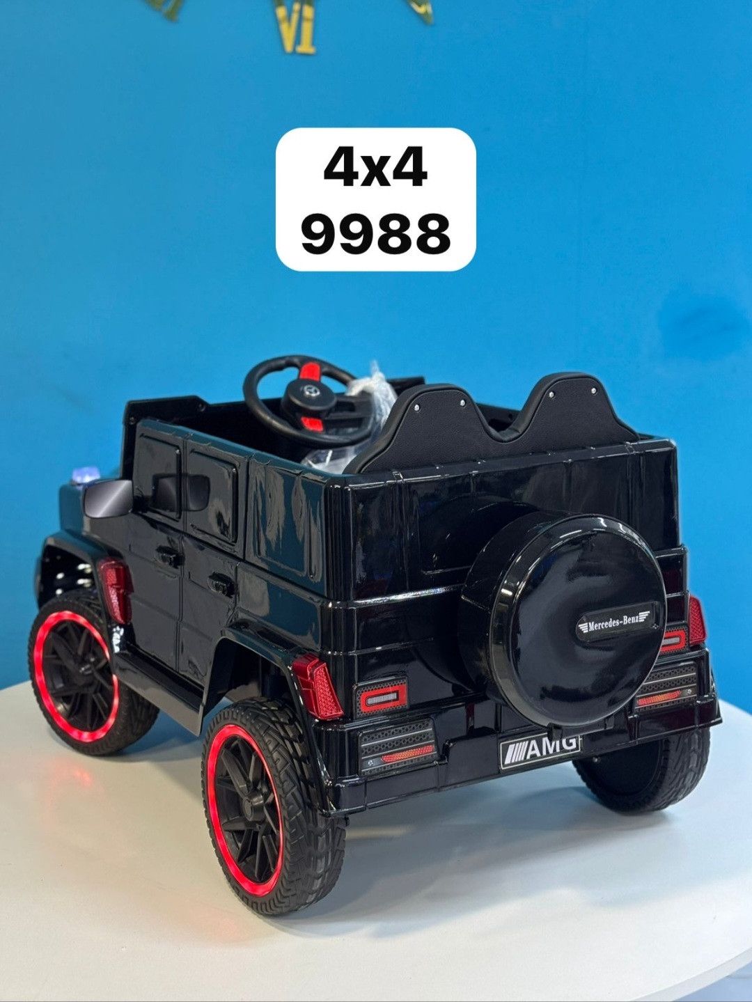 Uşaq elektrik avtomobili Mercedes AMG 9988, qara, CMS — Mallar, Bakı (2)