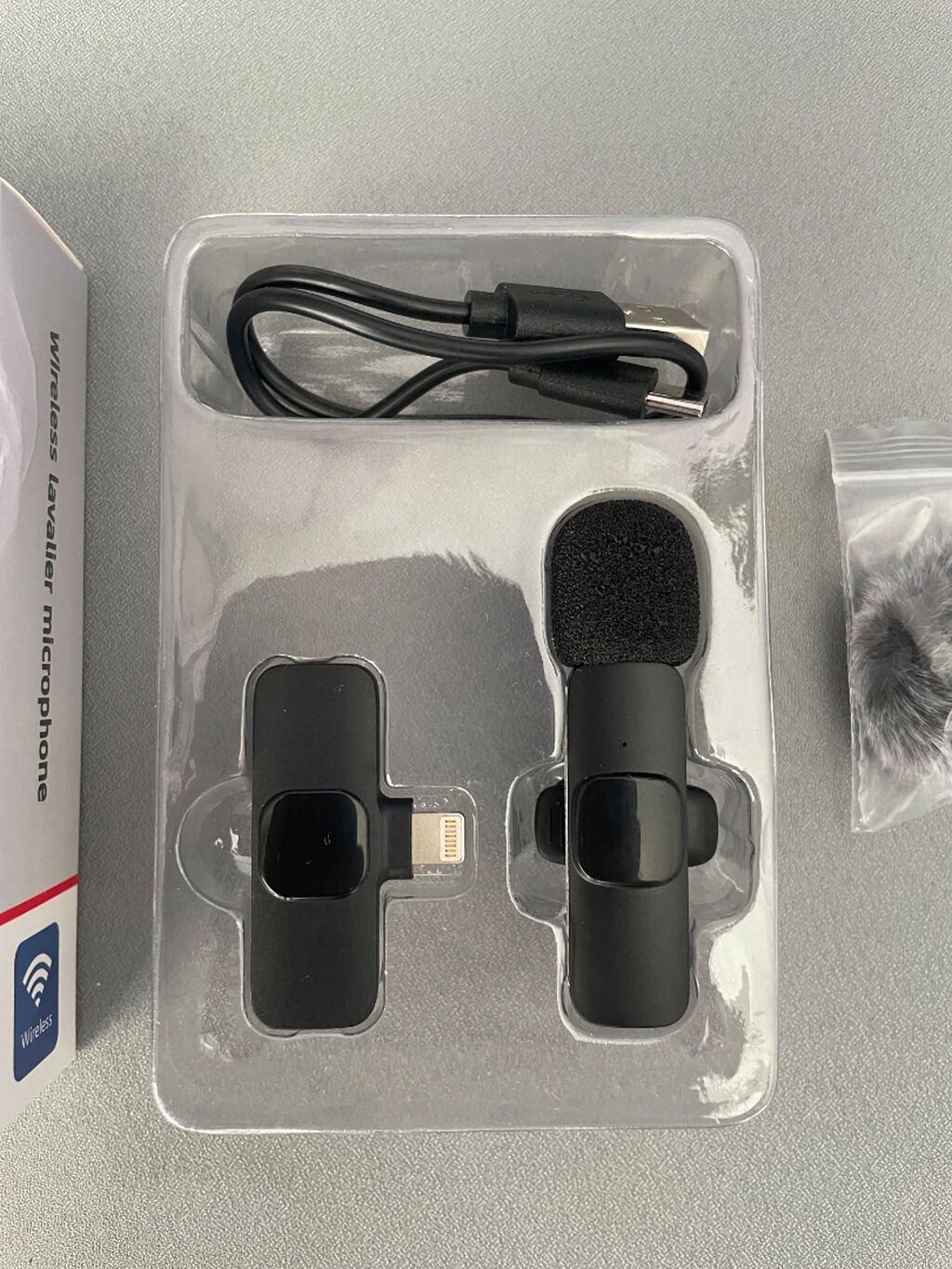 Telefon üçün simsiz yaxa mikrofonu. Yenidir istifadə edilməyib — Mikrafonlar, Bakı (2)
