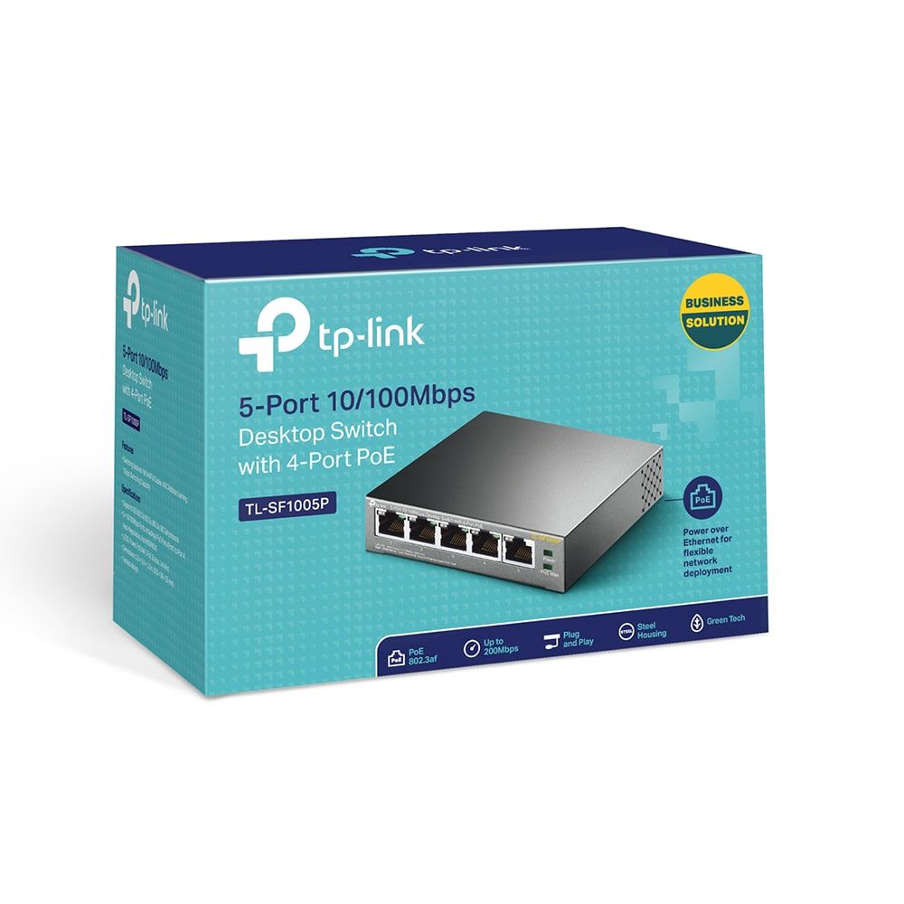 5-Port PoE Kommutator TP-Link TL-SF1005P — Mallar, Bakı (4)