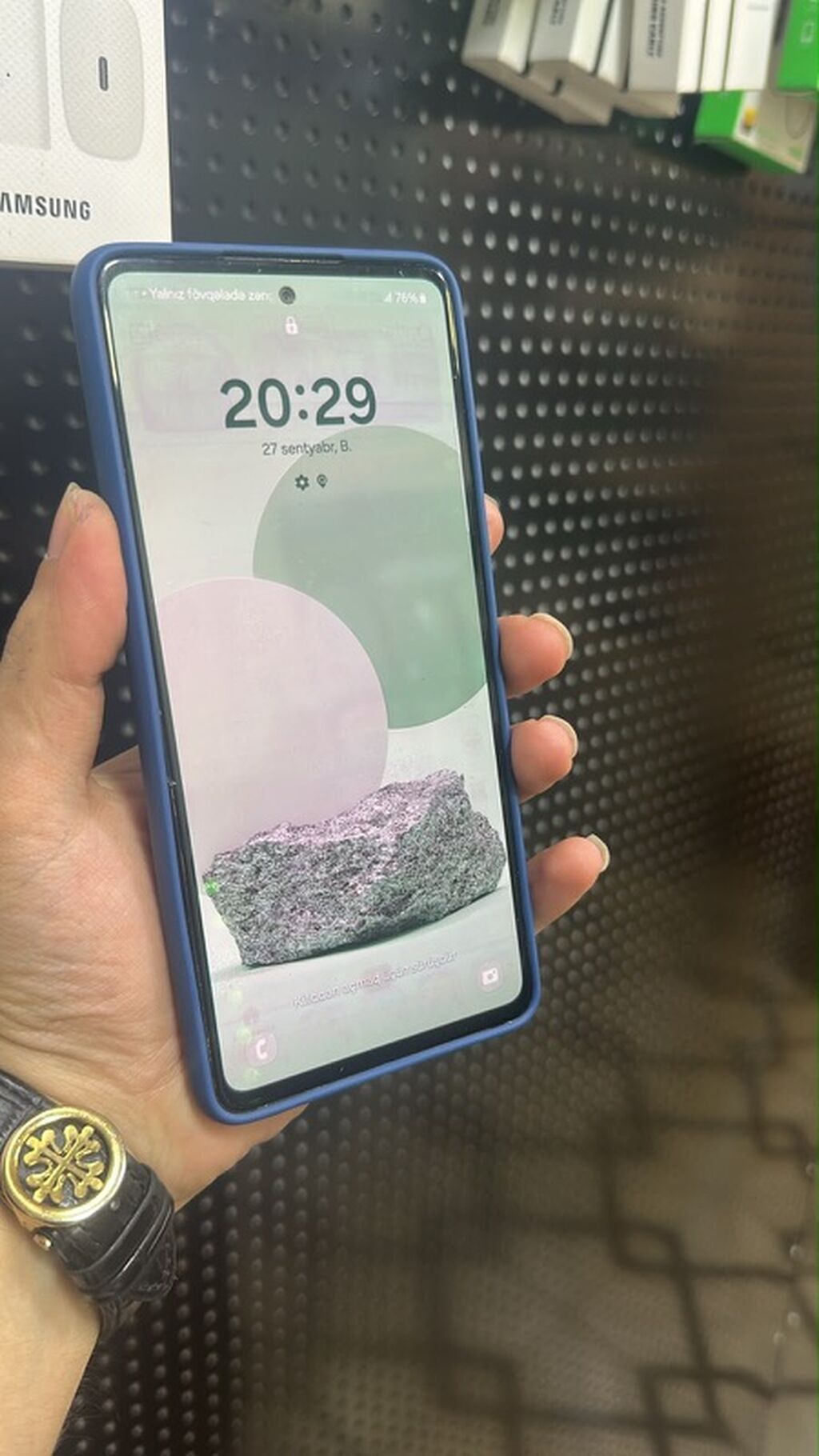 Samsung Galaxy A72, 128 GB, rəng - Mavi, Barmaq izi — Samsung, Bakı (2)