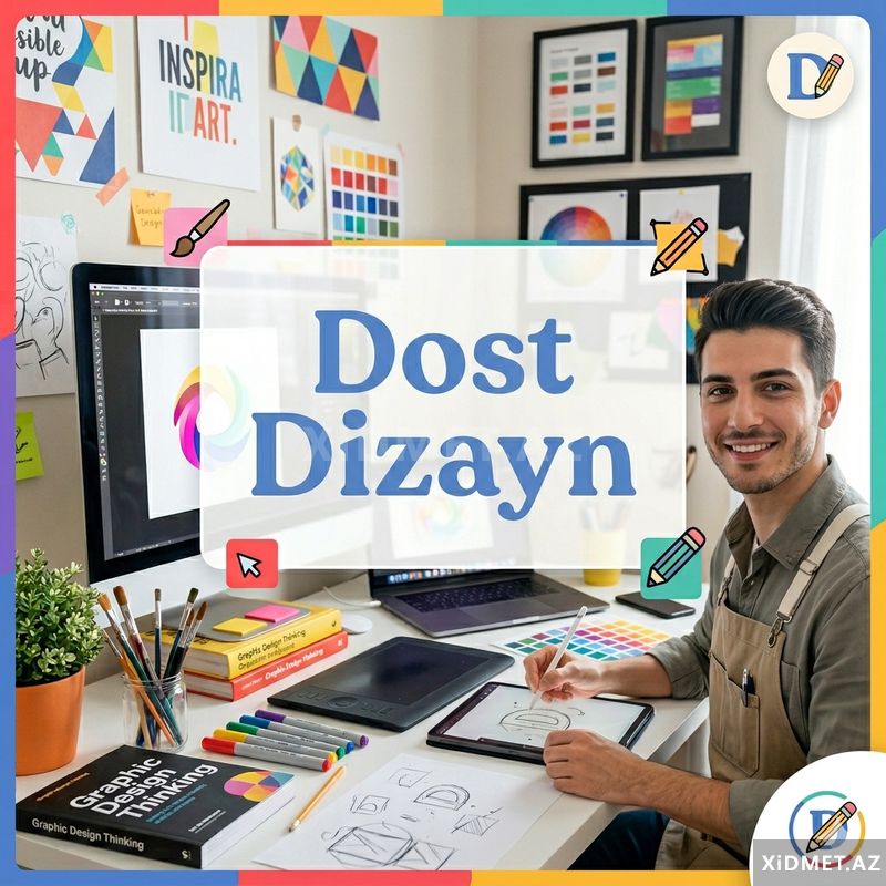 Dost dizayn Sürətli, keyfiyyətli və ucuz — Poliqrafiya, dizayn, Bakı