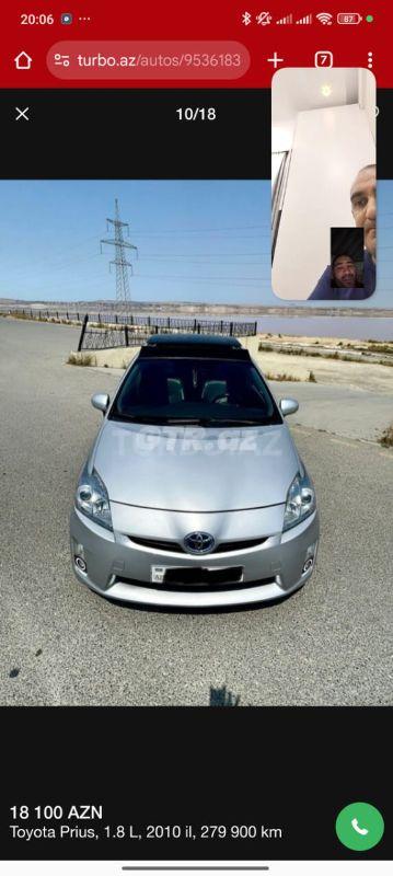 Toyota Prius 1.8 L, 2010, 279 000 km — Avtomobillər, Bakı (6)