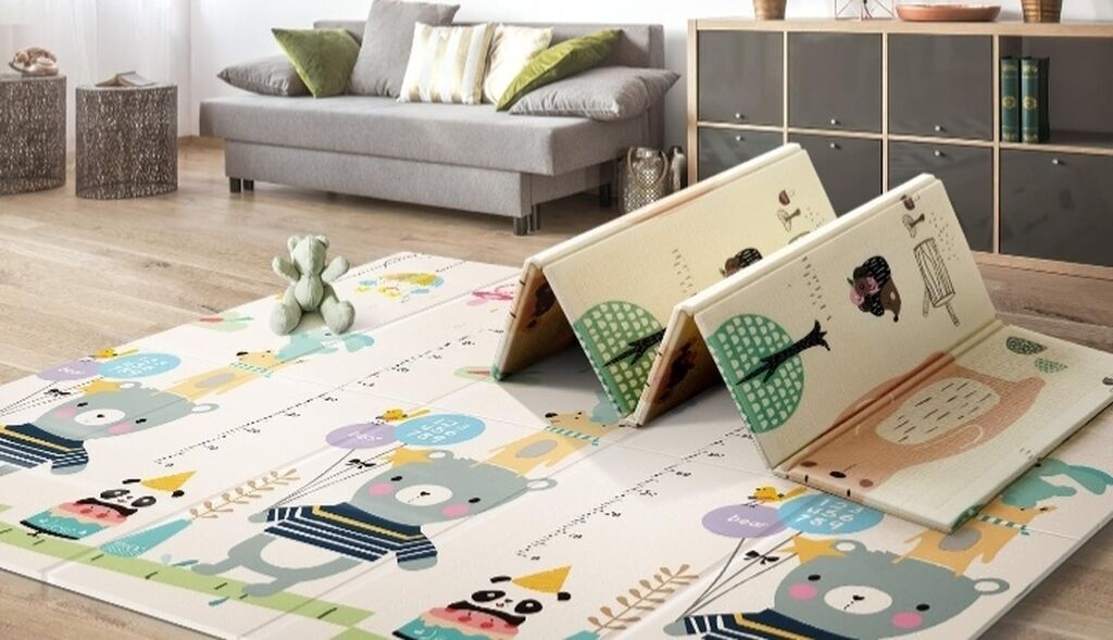 Uşaq üçün qatlanan oyun xalçası ölçüsü 180x2m - Material: yumşaq — Uşaqlar üçün hər şey, Bakı (4)