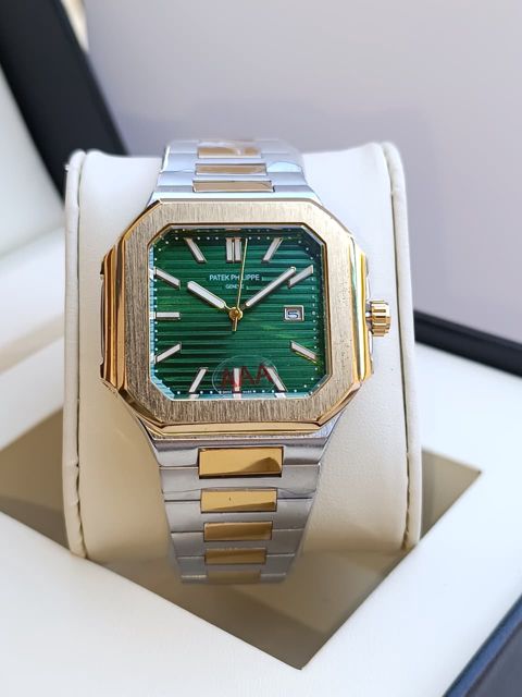 Kişi qol saatı Cubitus TCS 2277 Silver/Gold/Green — Bakı
