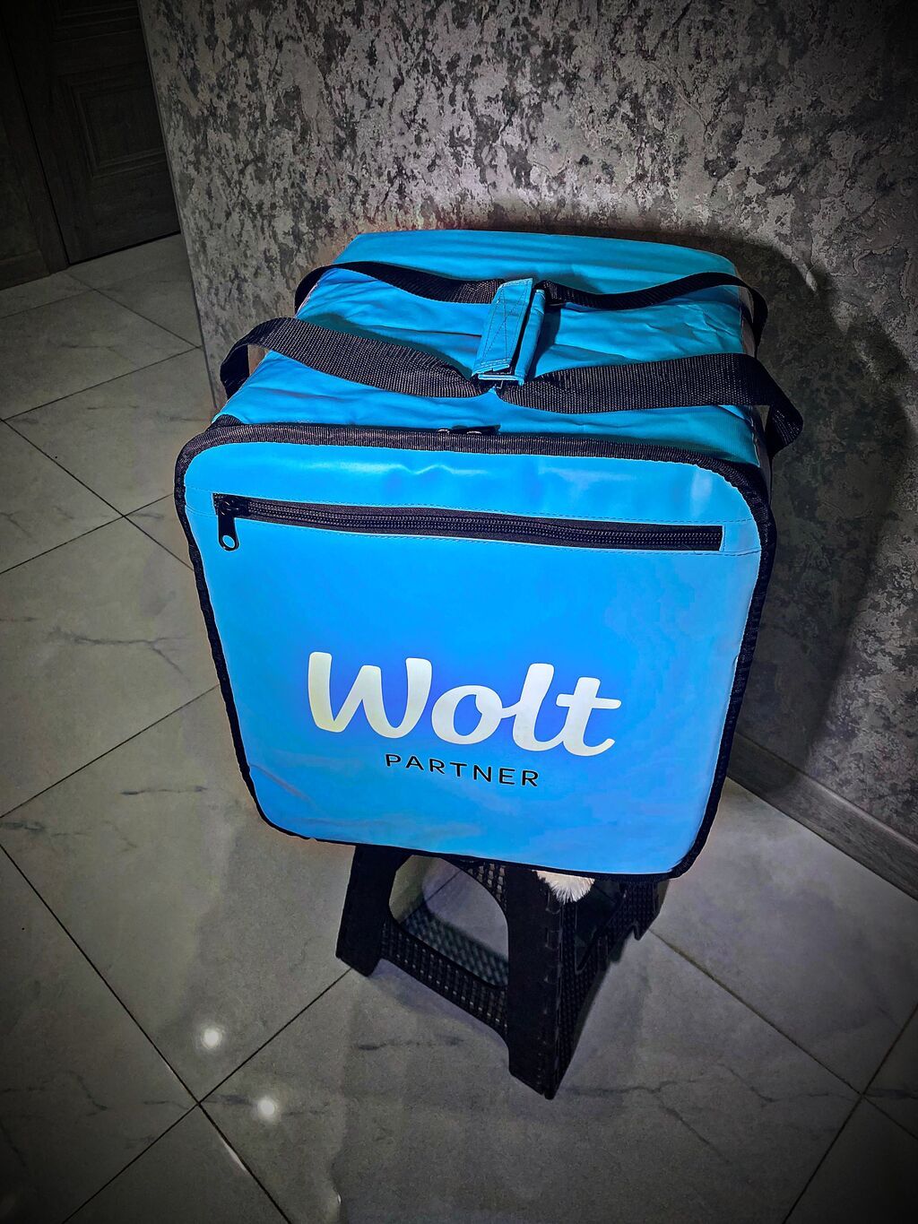 Wolt çatdırılma üçün termo çanta - Brend loqolu, mavi rəngli böyük — Digər, Bakı (3)