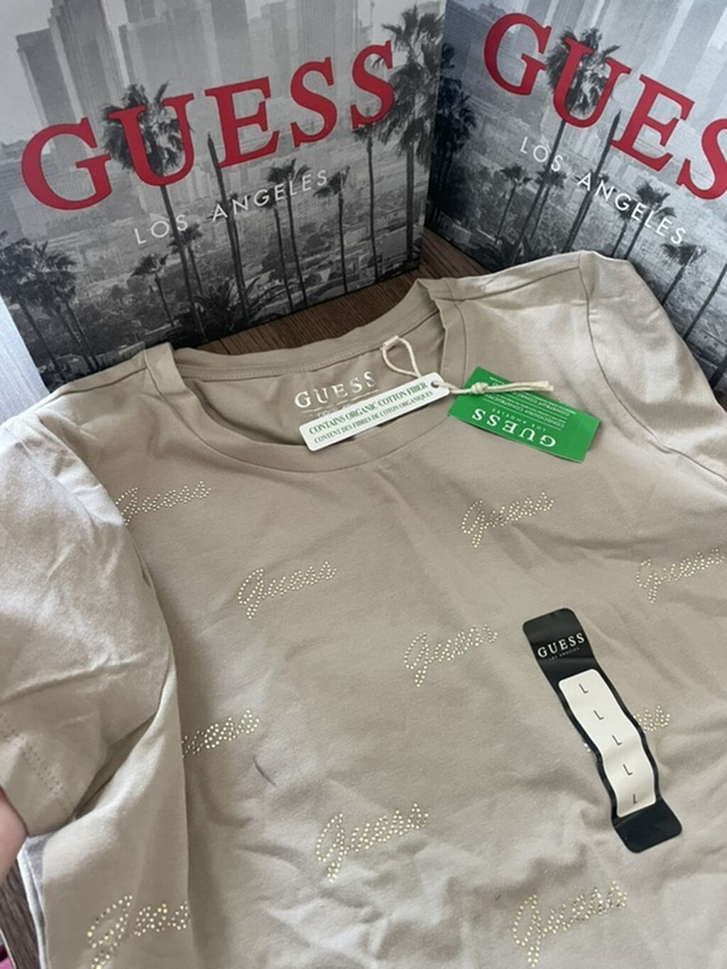 Guess qadın T-shirtləri - Brend: Guess Los Angeles - Material: üzvi — Futbolka və polo, Bakı (4)