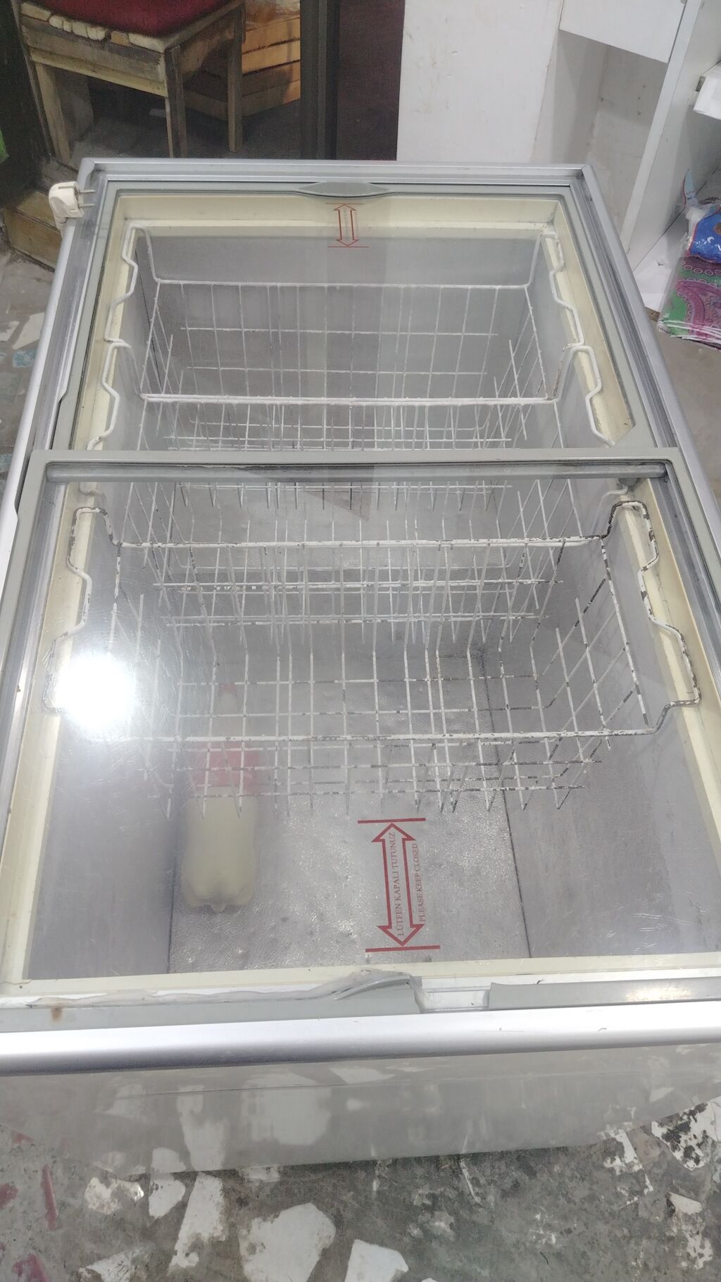 Şüşə qapaqlı üfüqi dondurucu vitrin - Tip: ticarət məqsədli dondurucu — Soyuq vitrini, Bakı (3)