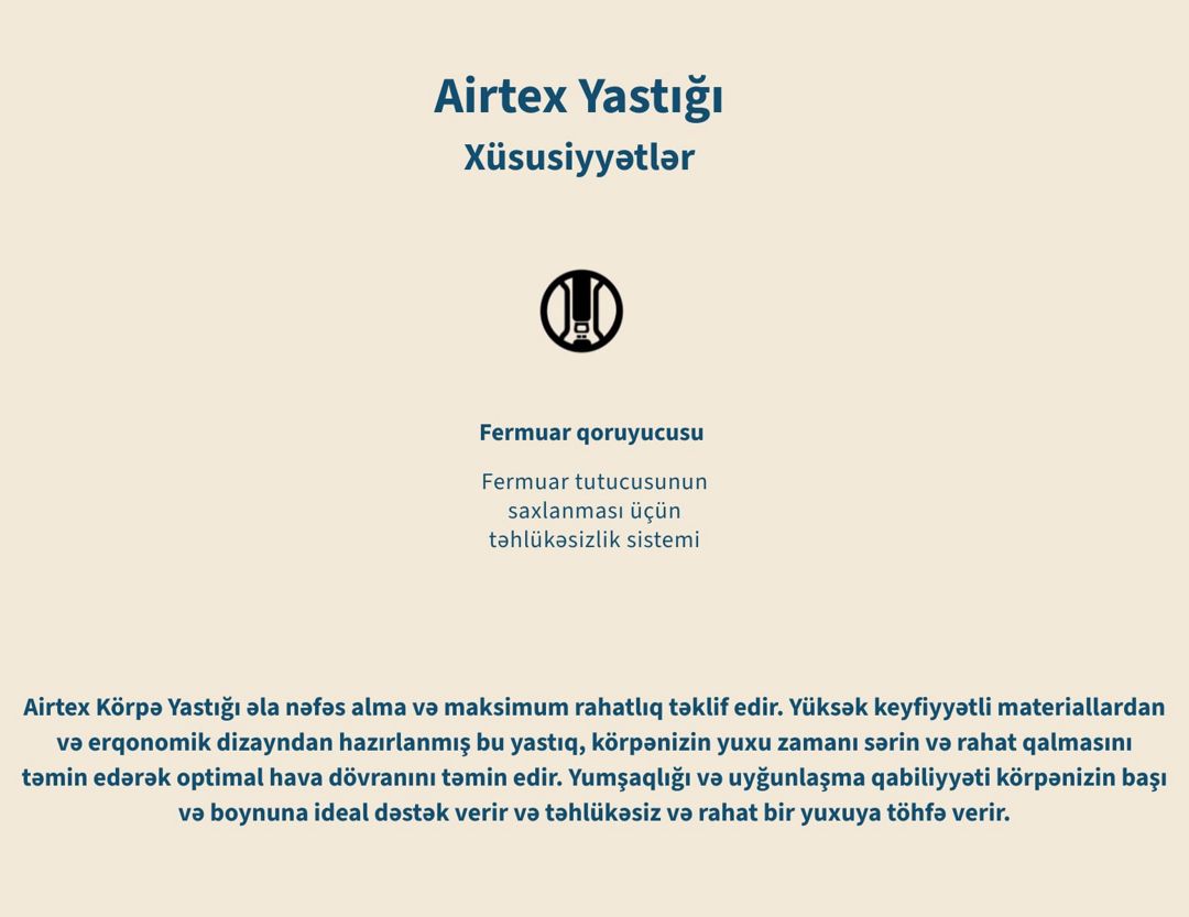 Uşaq ortopedik yastığı MY Baby Mattress Airtex 3D, 60 sm — Mallar, Bakı (3)
