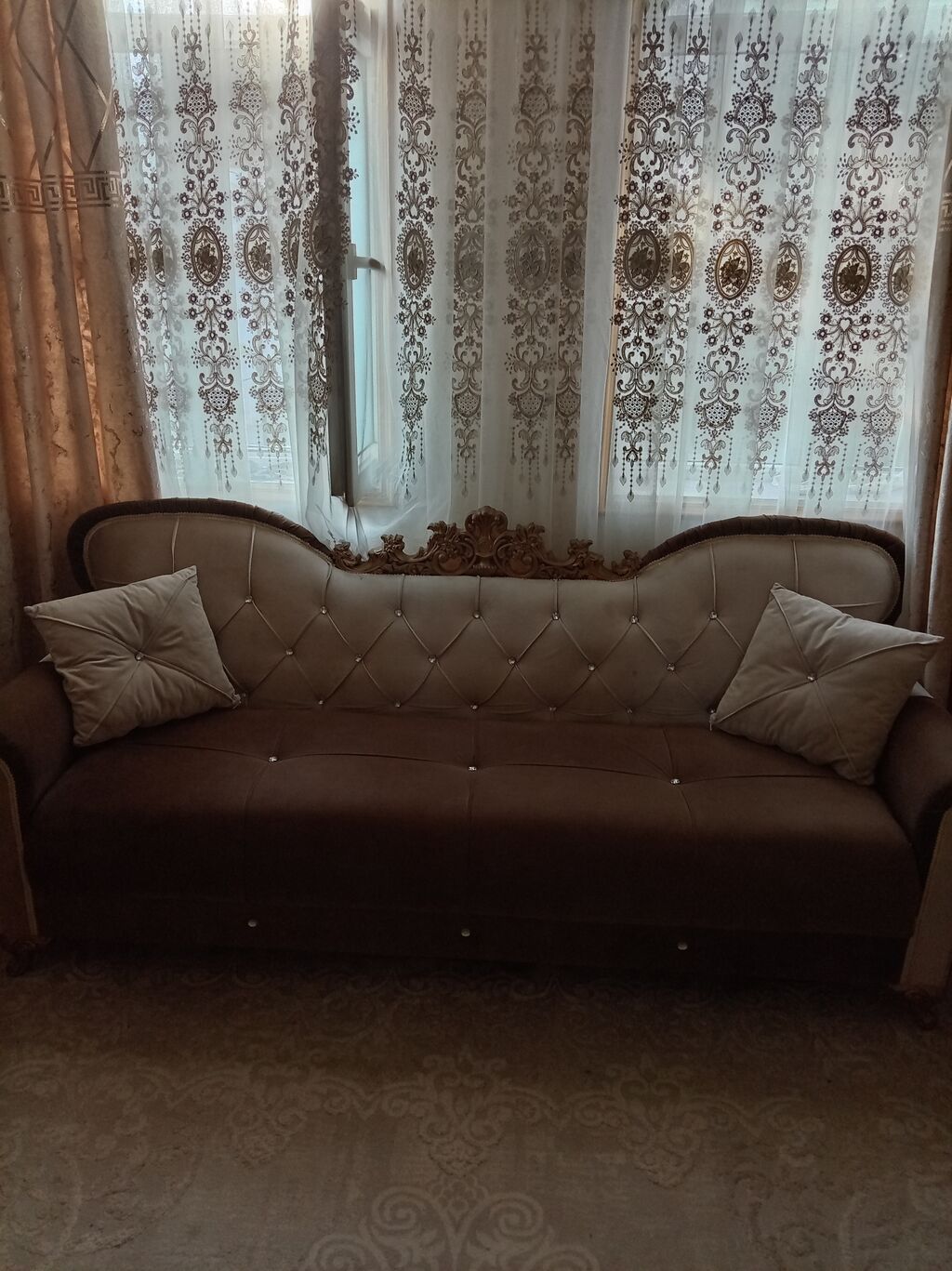 Yeni, Klassik divan, 2 kreslo, Bazasız, Açılmayan — Yumşaq mobilya dəstləri, Gəncə (2)