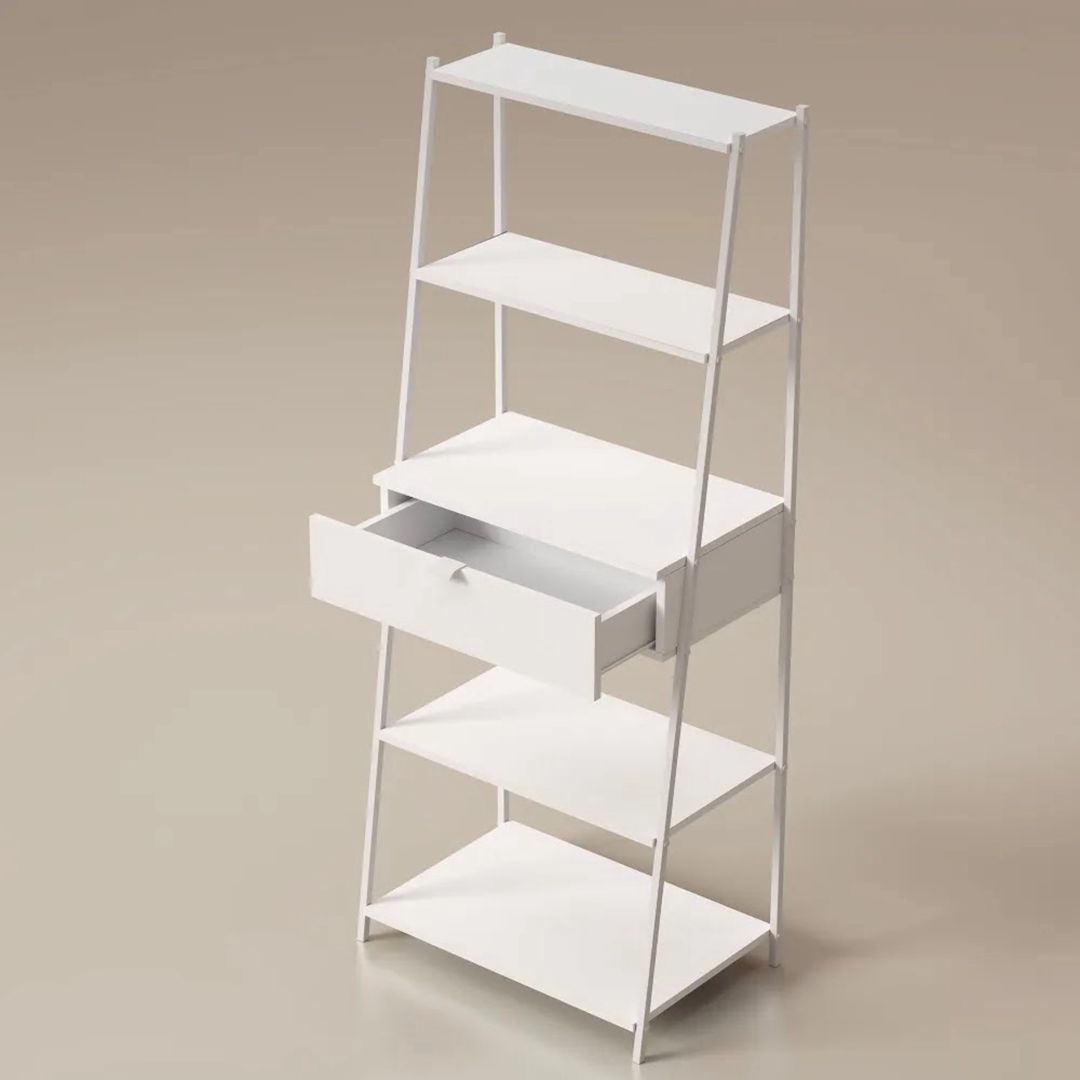 Stellaj Letta 3563_LetSpringCSStelKaspiWhWh, LDSP-Loft, 149x39x60 sm, ağ — Mallar, Bakı (2)