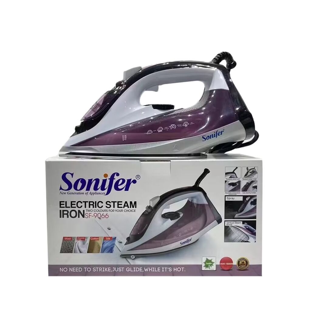 Sonifer SF-9066 Elektrikli Buxarlı Ütü - Güc: 1400–1600 W — Ütü, Bakı (2)