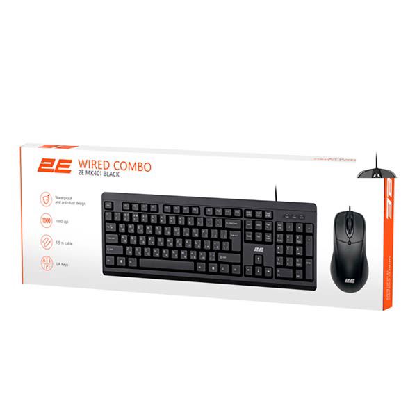 2E Combo MK401 USB Black 2E-MK401UB — Mallar, Bakı