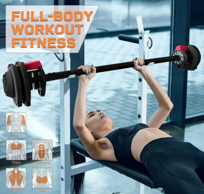 Tənzimlənən ştanq "Adjustable Weight Barbell 40 Kq" — İdman, hobi, istirahət, Bakı (8)