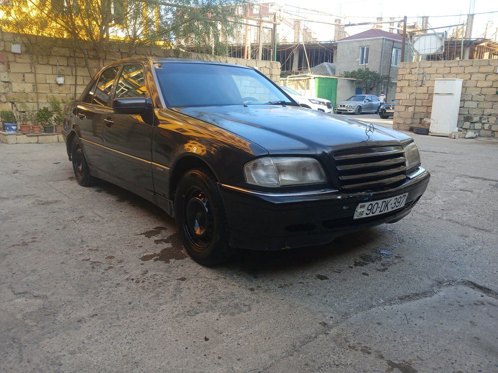 Mercedes C 180, 1.8 L, 1995 il, 555 000 km 90-DK-397 — Avtomobillər, Bakı (2)