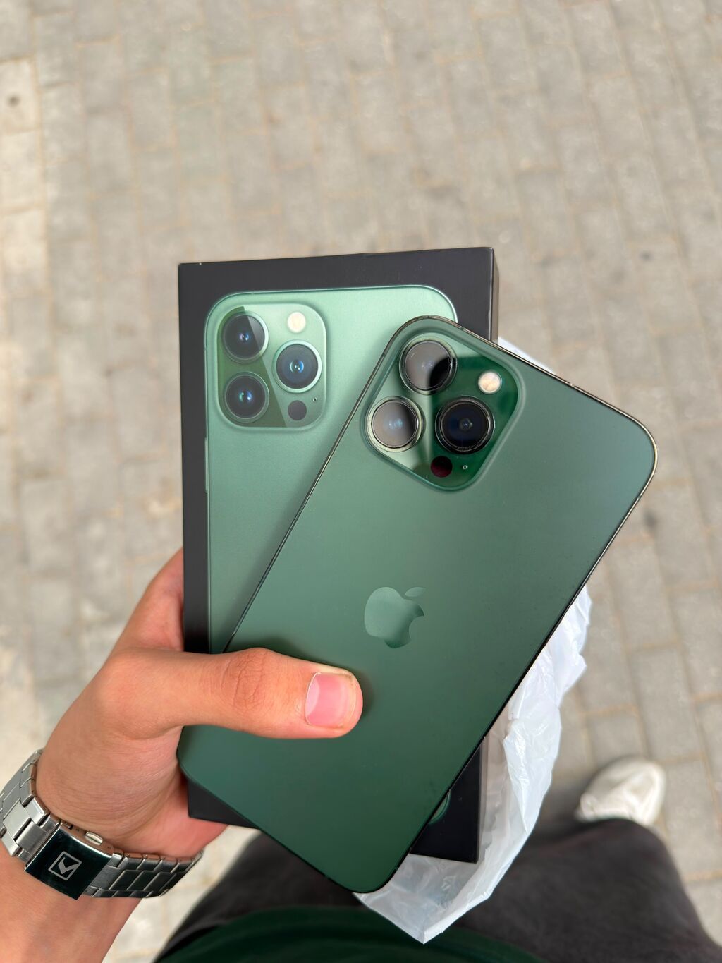 IPhone 13 Pro Max, 128 GB, Alpine Green, Face ID — Apple iPhone, Digah