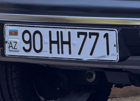 Avtomobil qeydiyyat nişanı - 90-HH-771 — Bakı