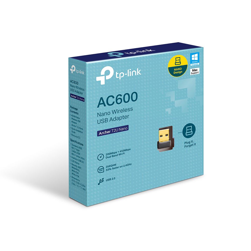 İkidiapazonlu Wi-Fi USB-adapter TP-Link Archer T2U Nano — Mallar, Bakı (2)