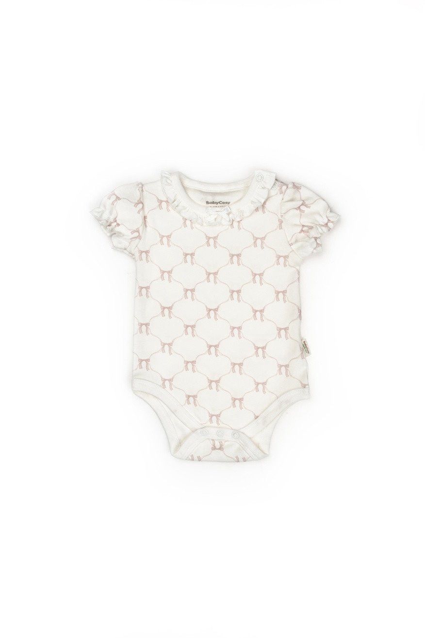 Qızlar üçün bodi dəsti BabyCosy CSY8138, ağ, pambıq, ölçü 18-24 ay — Mallar, Bakı (3)