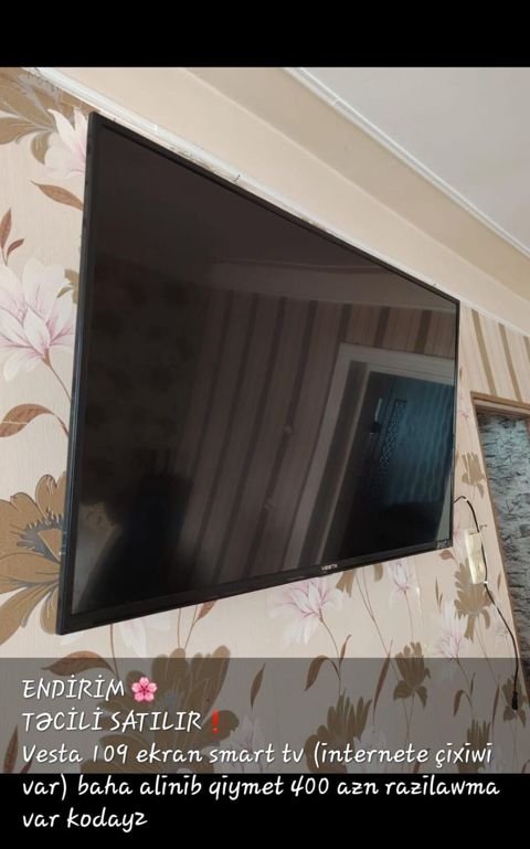 Vesta 109 sm ekran Smart TV - İnternetə çıxışı olan smart televizor — Gəncə