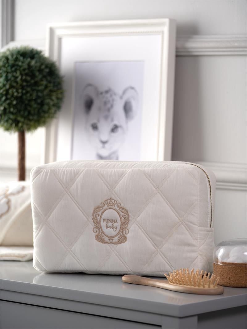 Kosmetik çanta analar üçün Funnababy, pambıq, krem, 16x28 sm — Mallar, Bakı (3)