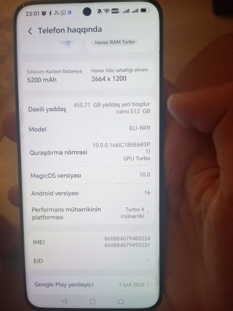 Honor 200 Pro Black 256GB/12GB — Smartfonlar, Bakı