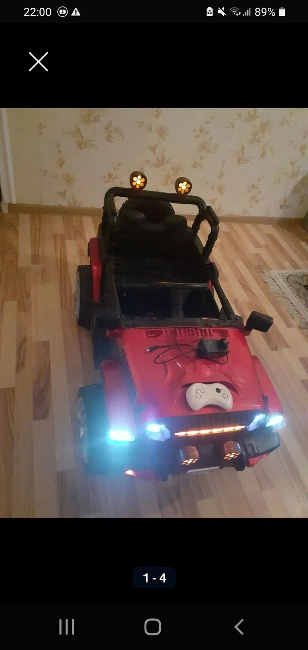 Uşaq üçün elektrikli akkumulyator maşını – ofrood üslubunda Jeep tipli — Uşaq avtomobilləri, Sumqayıt (4)